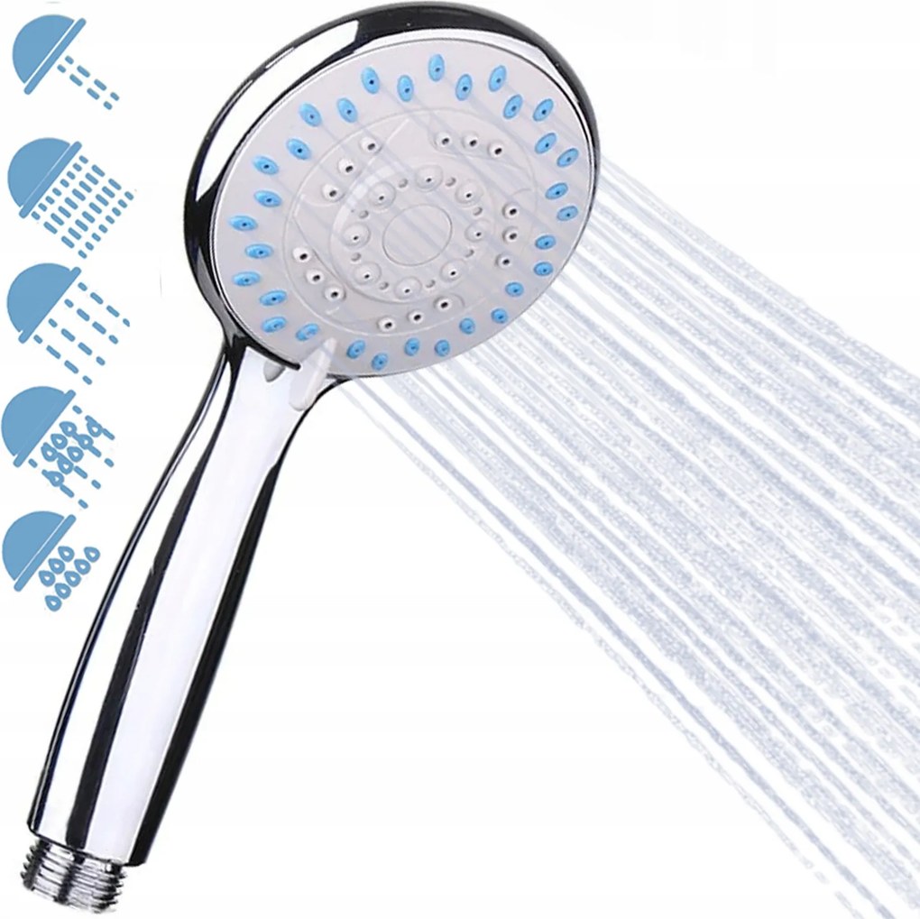 Zuhanyfej Zuhany 5 Funkciós Króm anti-calc Eko