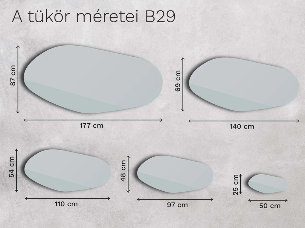 Bronz tükör Base B29 97×48