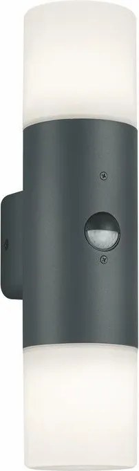 TRIO 222260242 HOOSIC Fali Lámpa Mozgásérzékelővel Antracit E27 IP44