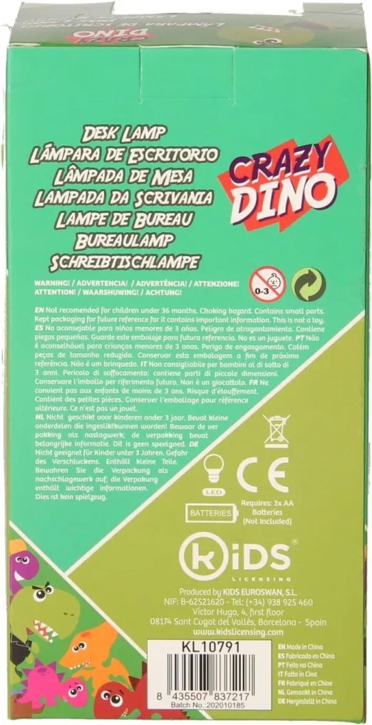 Dinoszaurusz Crazy mini LED lámpa