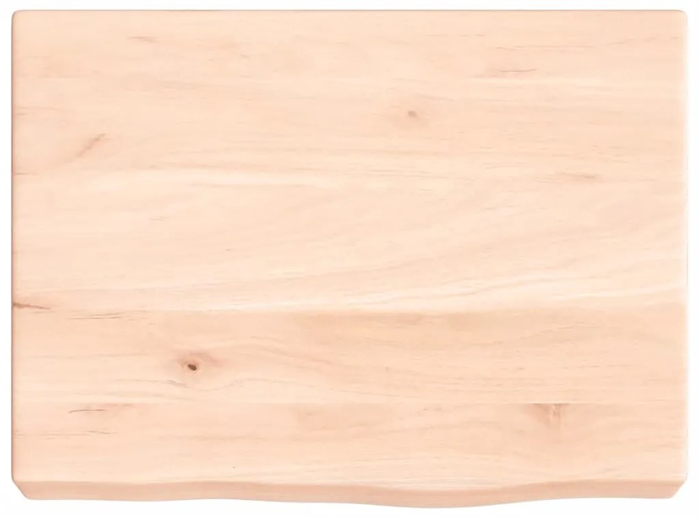 kezeletlen tömör tölgyfa fali polc 40x30x(2-6) cm