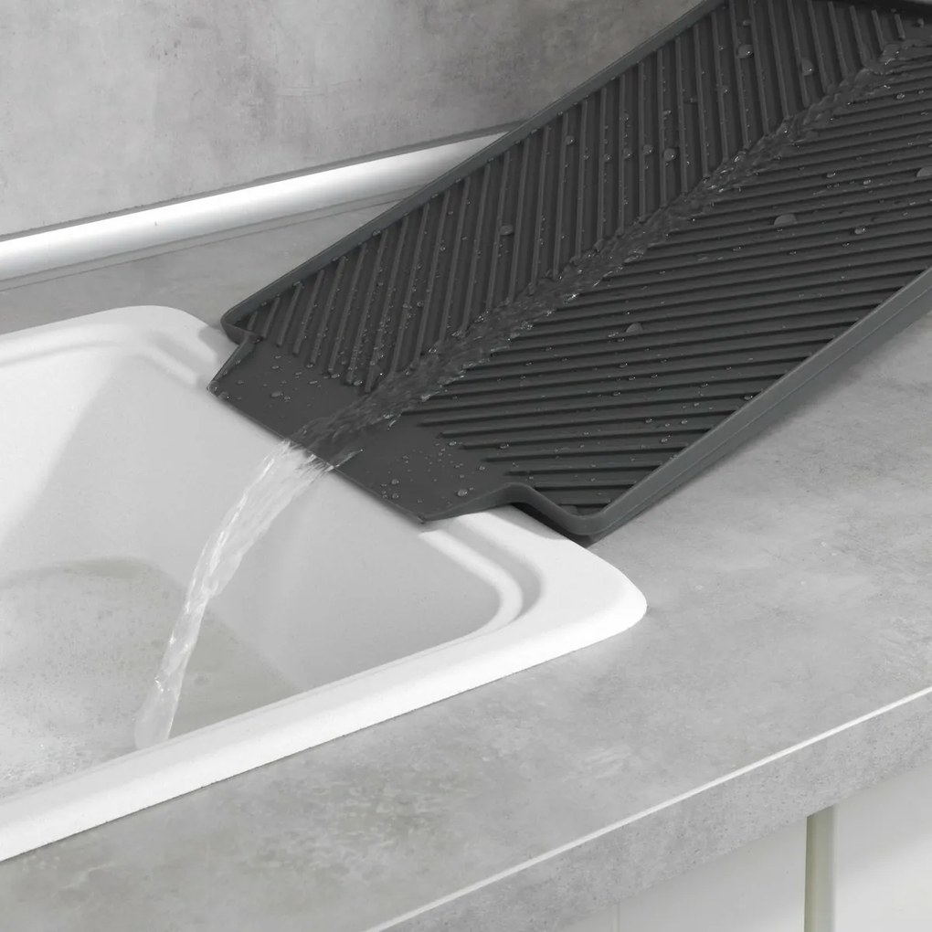 Wenko Linea edénycsepegtető alátét40 x 3 x 30 cm, szürke, S