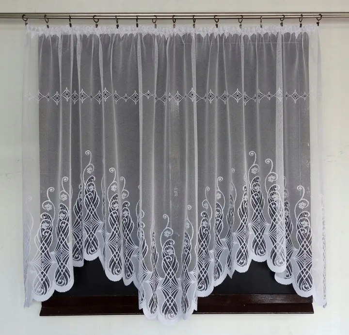 Mg Függöny 660/12 Fehér Hullám 300X180cm kész szalag