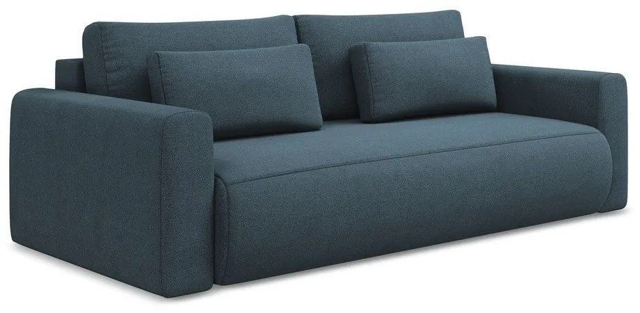 Kék kinyitható-tárolóhelyes kanapé 238 cm Kapua – Makamii