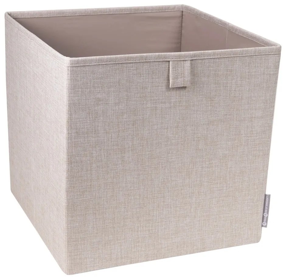 Cube bézs tárolódoboz - Bigso Box of Sweden