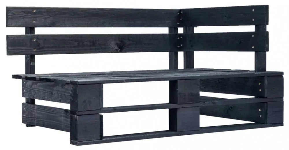 fekete fa kerti raklap sarokpad