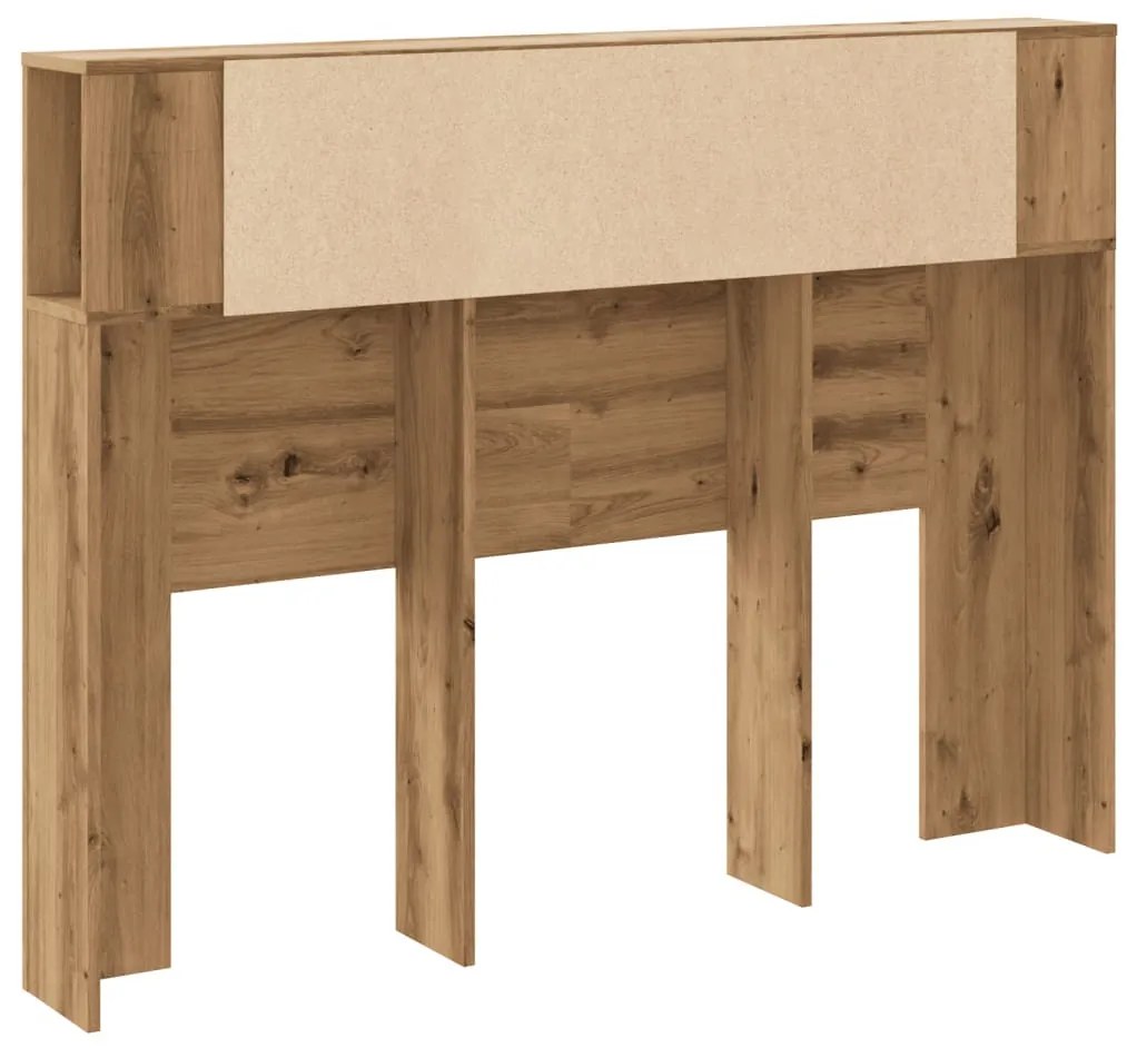 kézműves tölgyfa fejtámla szekrény 140 x 18,5 x 102,5 cm redőzött fa