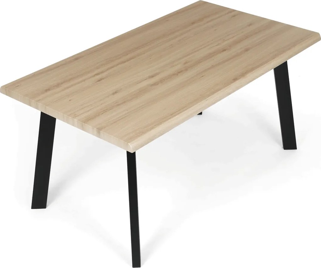 Étkezőasztal 160 × 90 cm MDF vad tölgy OAK
