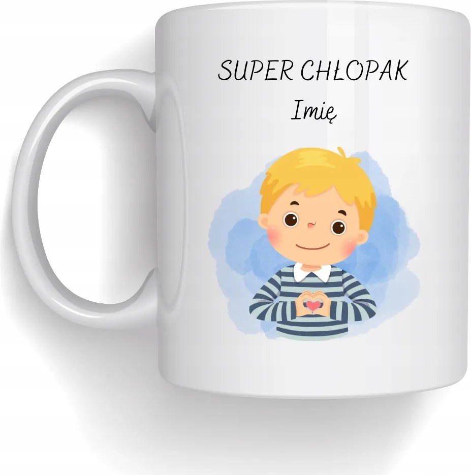 Bögre Szuper Fiú Névvel Személyre szabott Ajándék