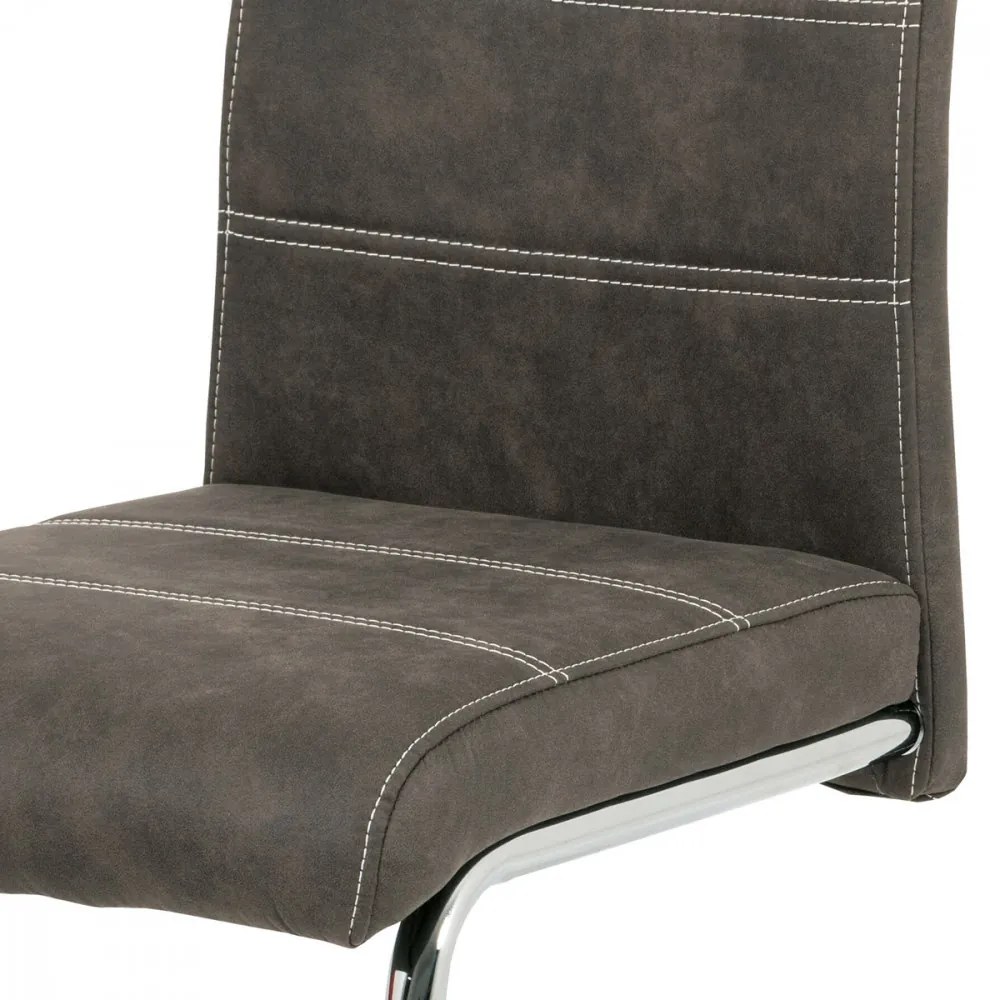 Scaun modern cu bază de sanie de culoare gri Hc-483