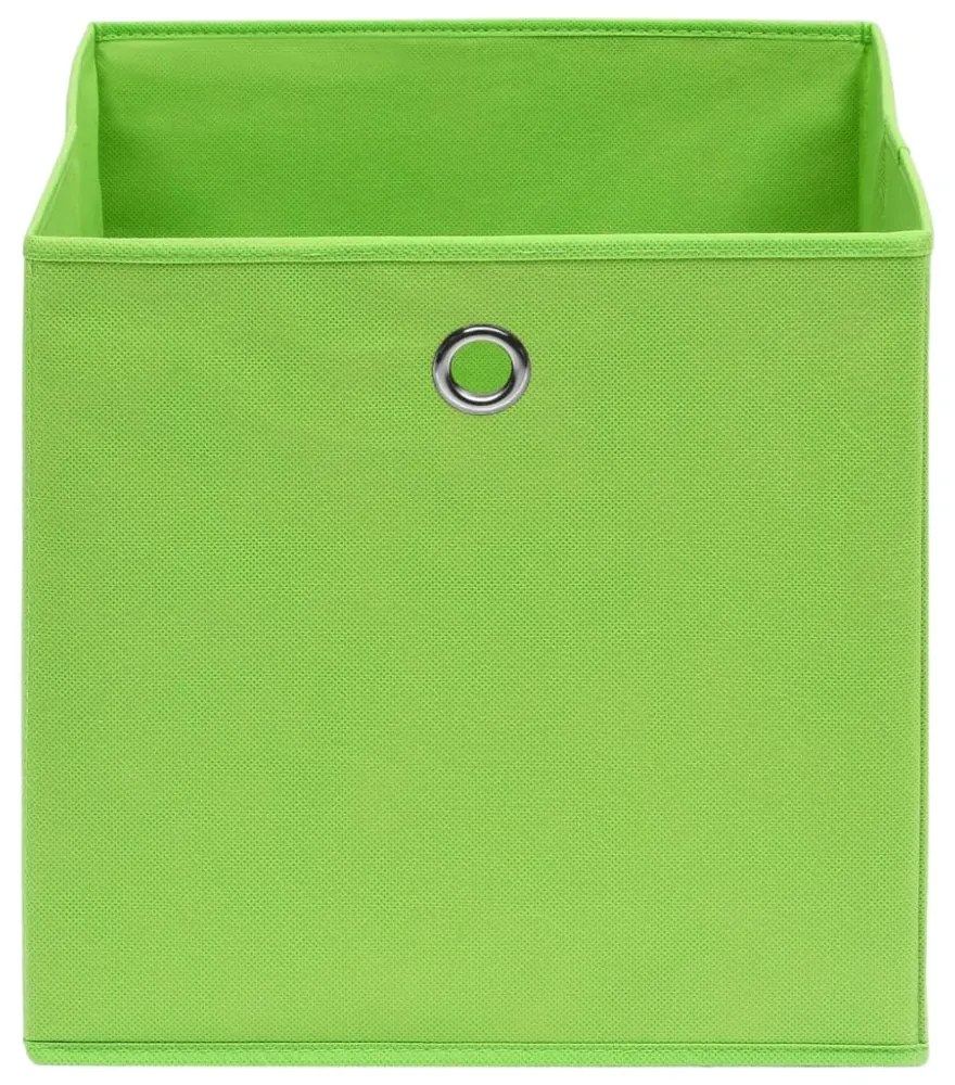 vidaXL 4 db zöld nem szőtt szövet tárolódoboz 28 x 28 x 28 cm