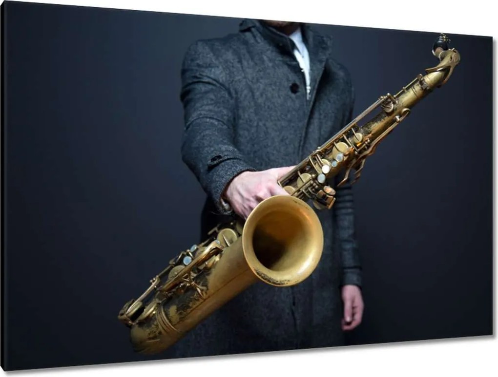 Festmények 120x80 Szaxofonos