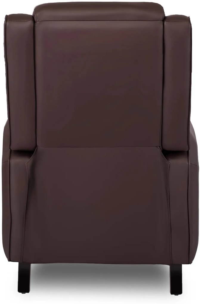 Elegáns Dönthető Relaxfotel Barna Eco-bőr Kárpittal. VIPER