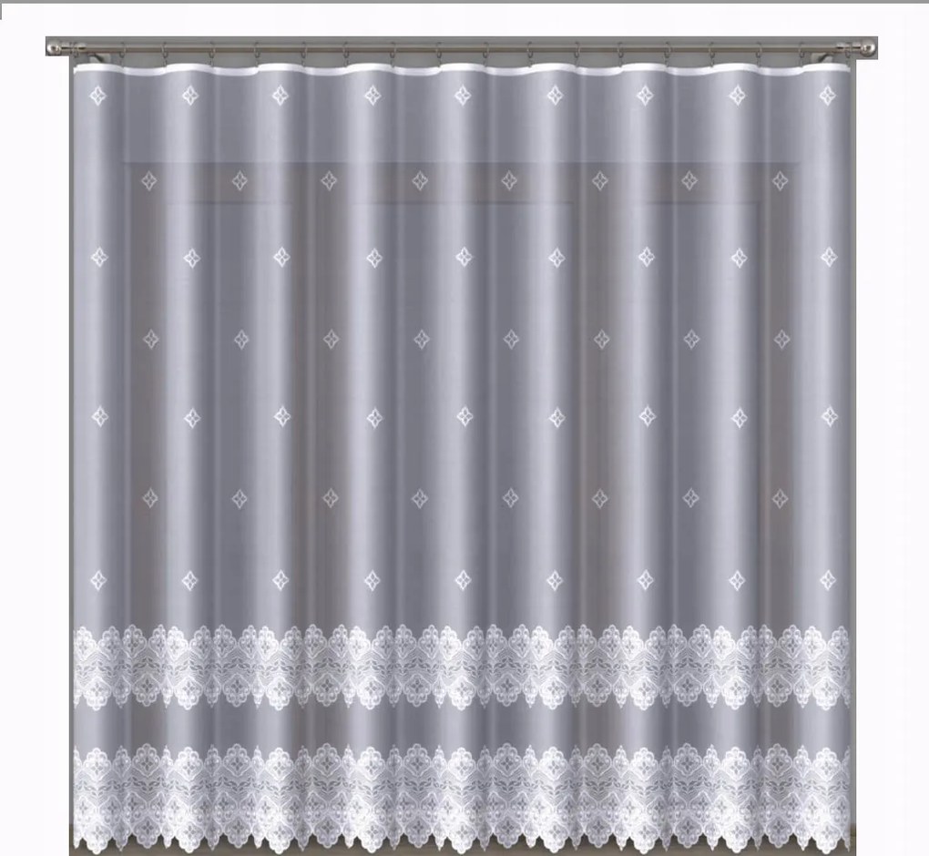 Mg Függöny 768/3 Fehér 200x250 kész szalag minőség