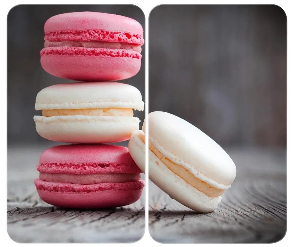 WENKO 2521496100 - Főzőlapvédő 52x30 cm színes/szürke/átlátszó