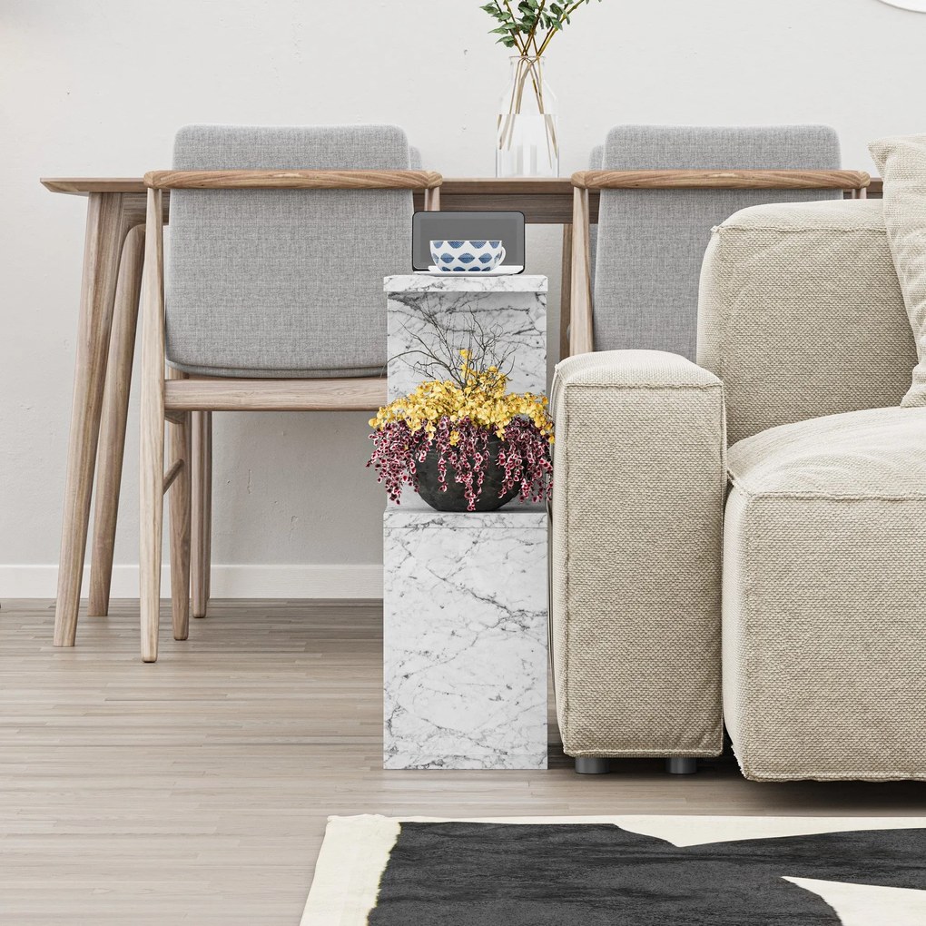 Dohányzóasztal Homemania - Carrara Marble