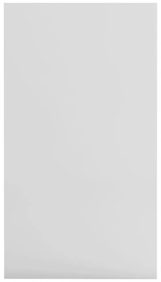 magasfényű fehér szerelt fa könyv-/tálalószekrény 50x25x80 cm