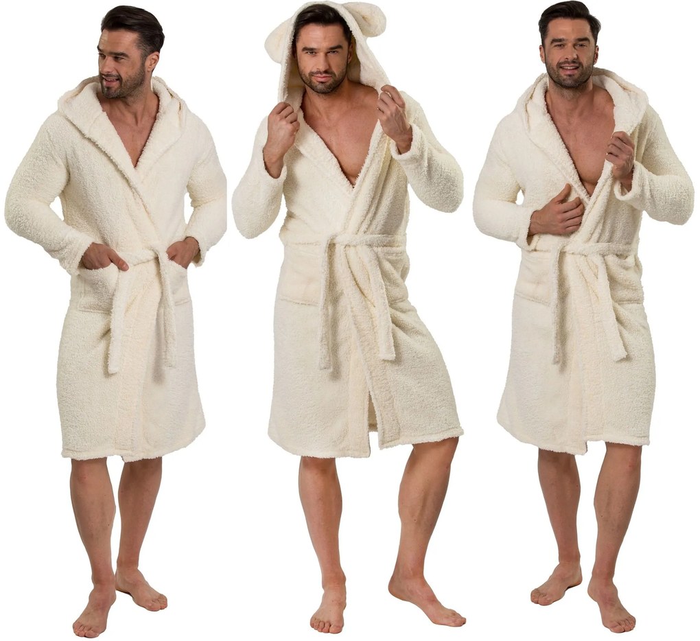 Teddy Ecru Men fürdőköpeny S/M