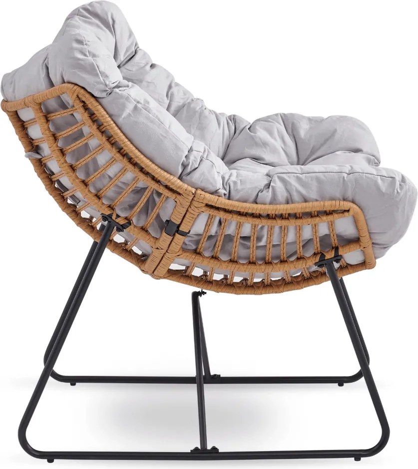 Pihenőfotel szürke színben FIN