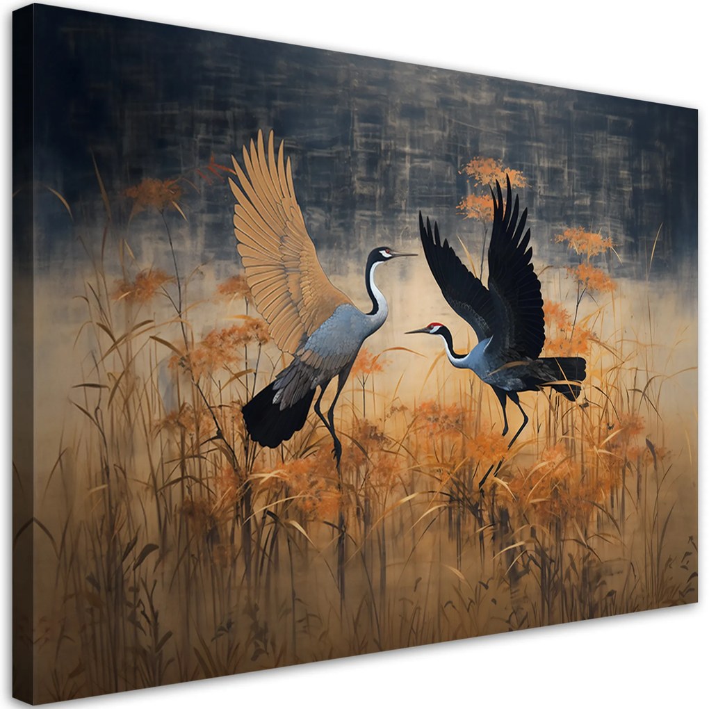 Gario Vászonkép Nád és daruk Méret: 100 x 70 cm