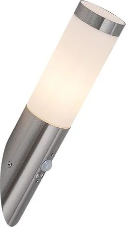 RÁBALUX 8266 INOX TORCH Modern Kültéri Fali Lámpa Szatin Króm E27 IP44