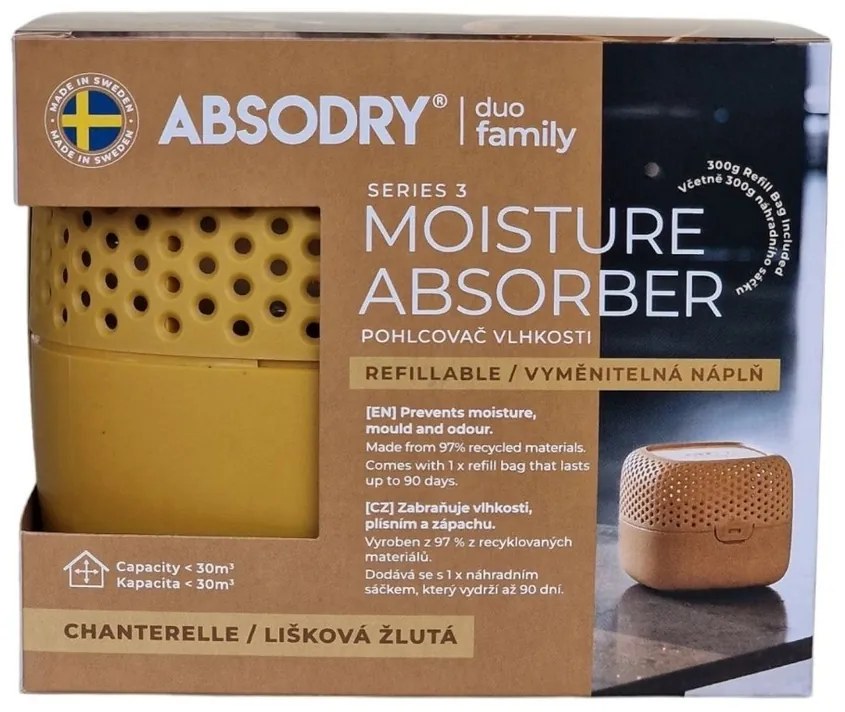 Everbrand Nedvességelnyelő Absodry Duo Family Bag3-sorozat, 30 m3-ig, Chantarelle