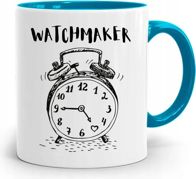 Kék Bögre Óramesternek Watchmaker Ajándék fényképes nyomtatással