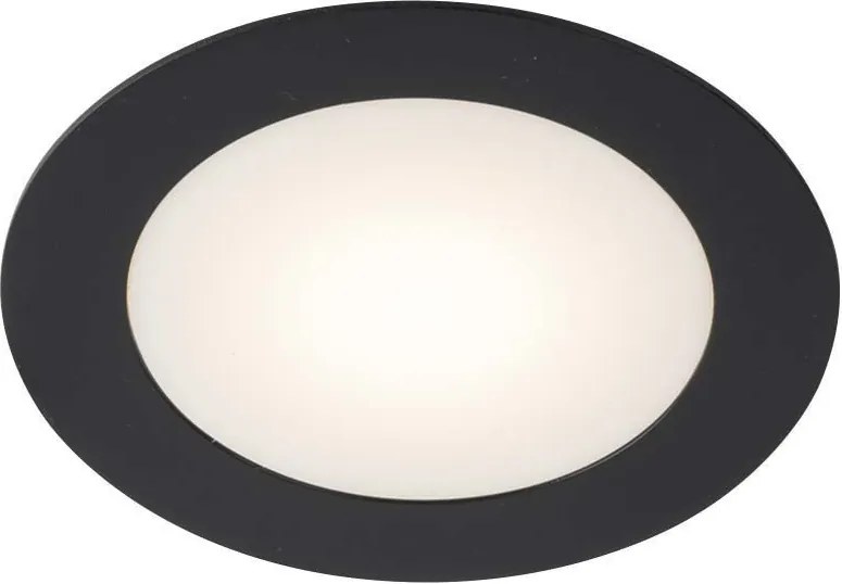 ANTIGO 8058 TOTTORI Fürdőszobai Beépíthető Lámpa Fekete LED IP44