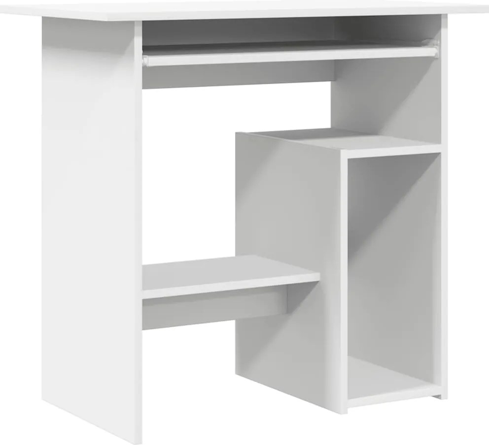 vidaXL fehér szerelt fa íróasztal 80 x 45 x 74 cm