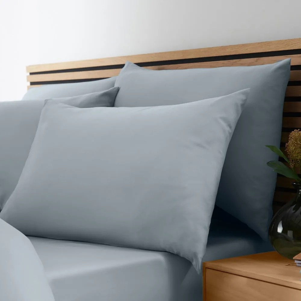 Kékesszürke kétszemélyes mikroszálas ágyneműhuzat 200x200 cm So Soft Easy Iron – Catherine Lansfield