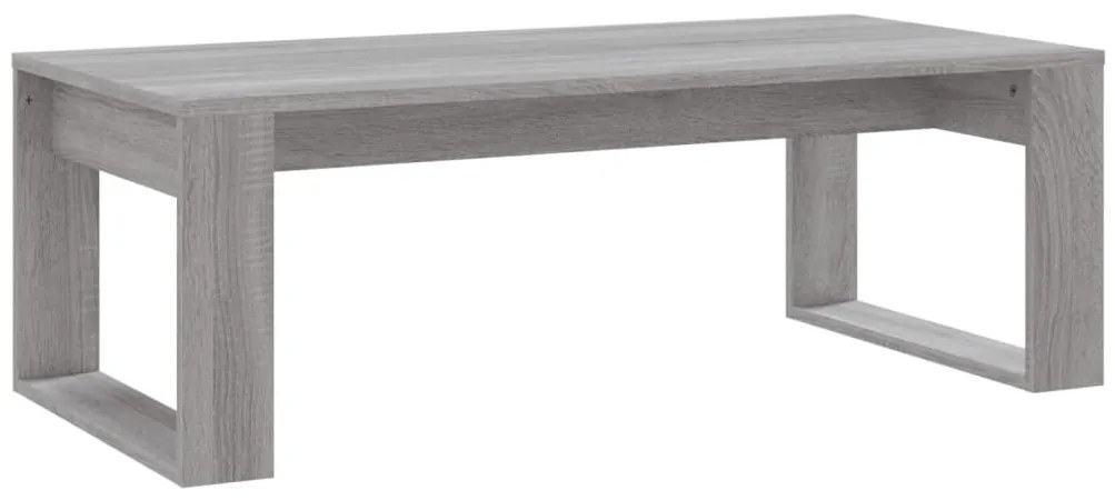 Szürke sonoma szerelt fa dohányzóasztal 102x50x35 cm