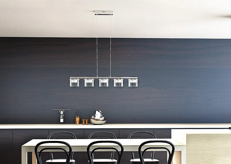RENDL R11678 ESTRA Modern Led Függesztett Lámpa Átlátszó Üveg IP20