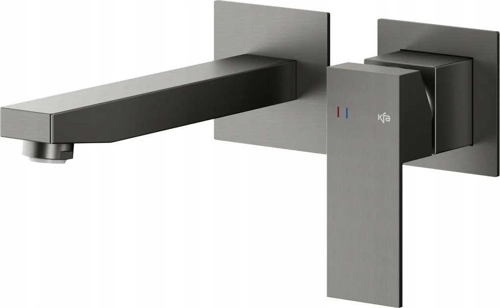 Kfa Falsík Alatti Mosdó Csaptelep Logon, Gun Metal Grey Pvd