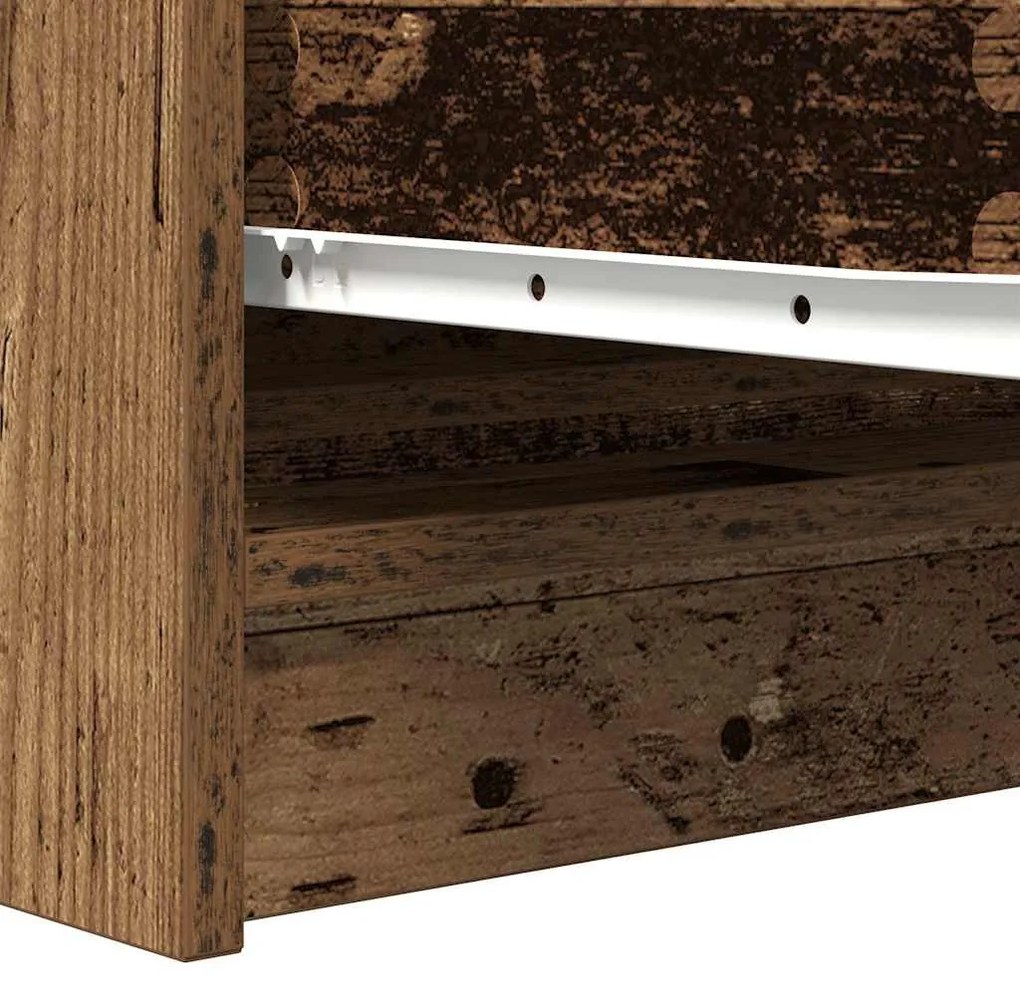 antik fa szerelt fa tálalószekrény 100x35x76 cm