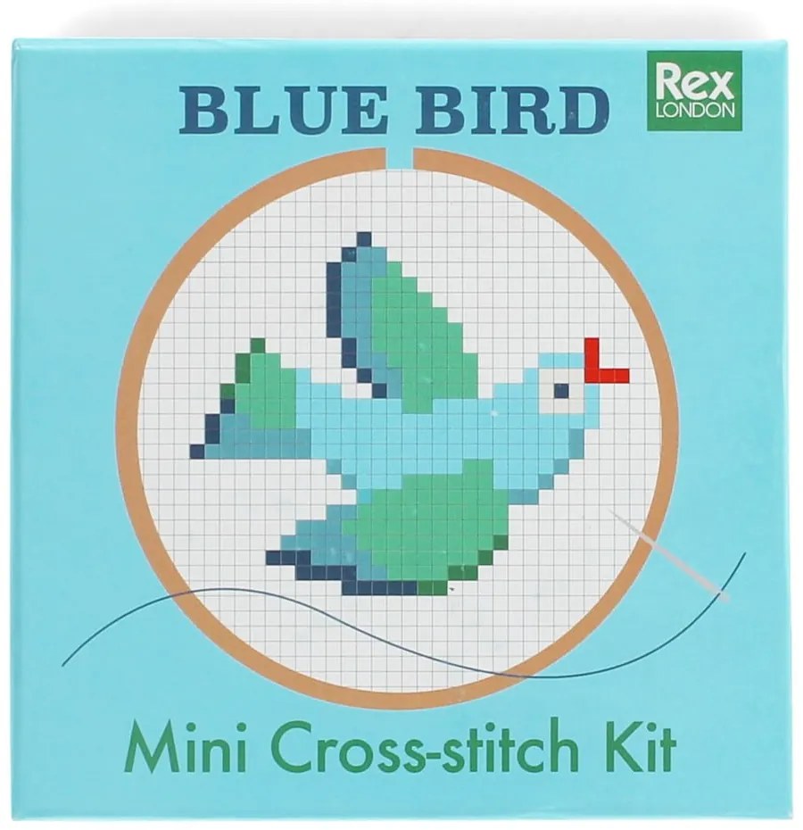 Kreatív készlet Cross-stitch Kit Blue Bird – Rex London