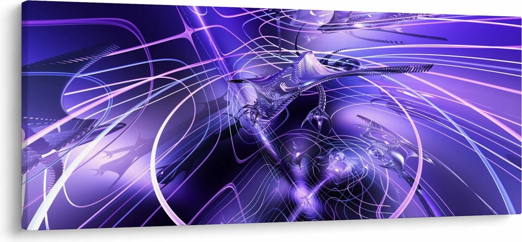 A technikai absztrakció képe (120x50 cm)