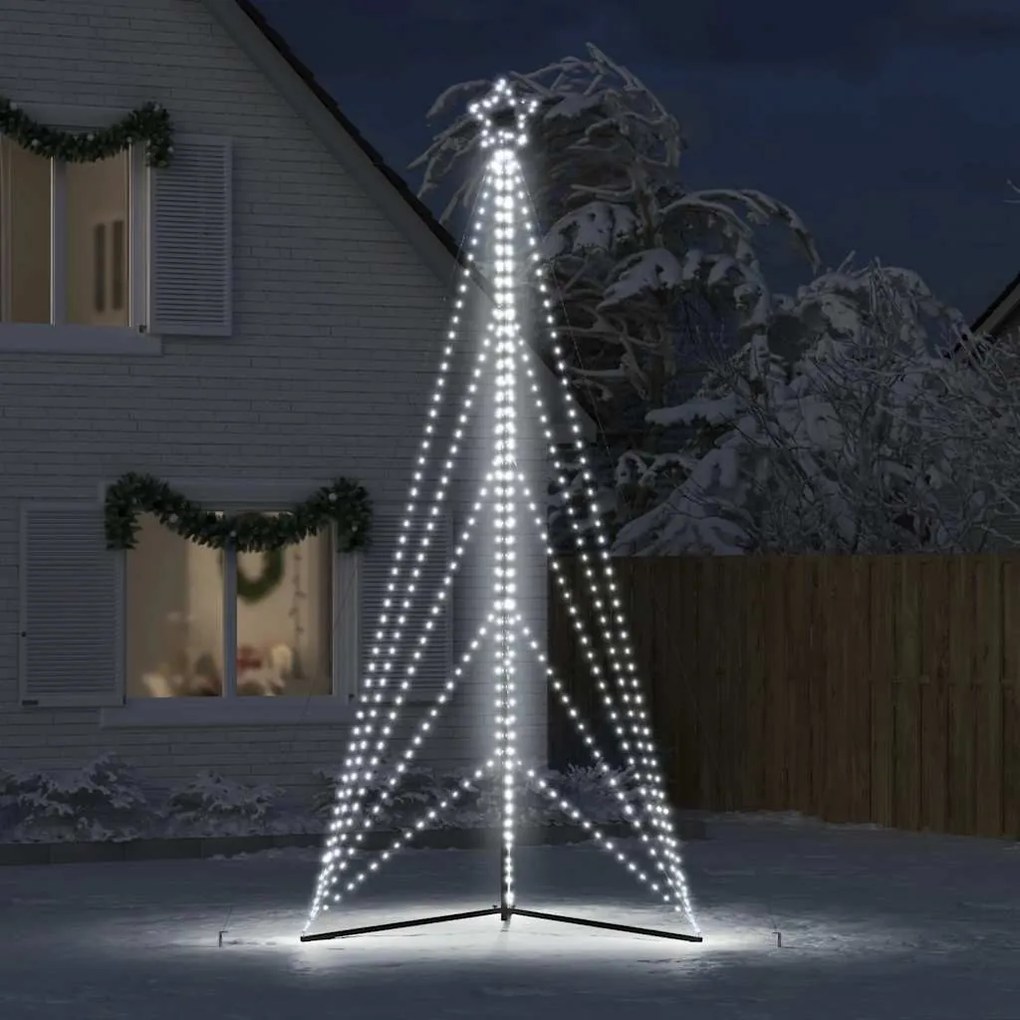 hideg fehér LED karácsonyfa 615 LED 404,5 cm