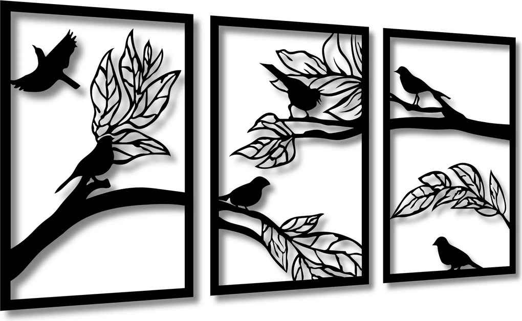 Vászonkép Áttört Fa 120 cm Nappali Képek Falikép Ágak Madarak