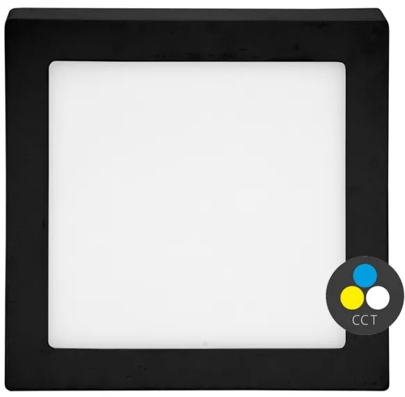 Ecolite LED-CSQ-CCT/25W/CR - RAFA LED mennyezeti lámpa 25W, fekete