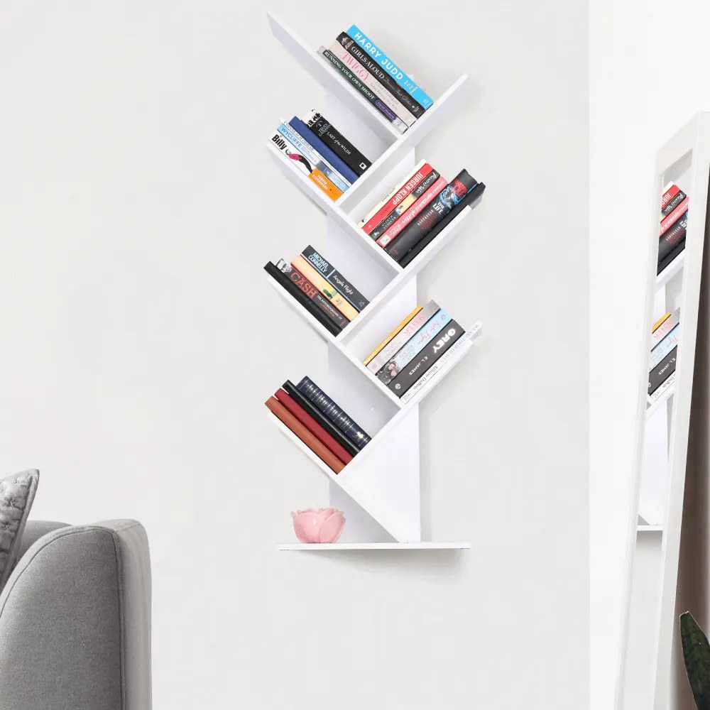 Könyvespolc, fehér, BAKI NEW TYP 2
