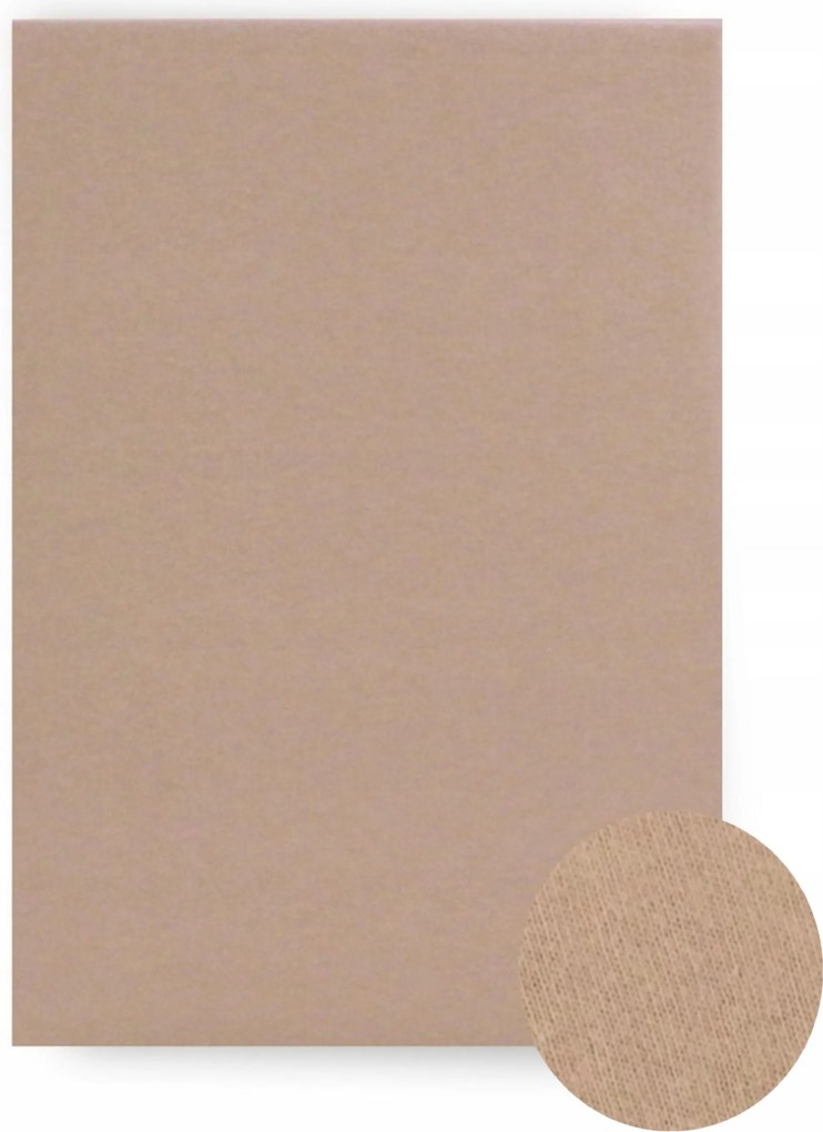 Jersey gumis lepedő 90x200 vastag, Bézs Színű, Lengyel Termék Koney