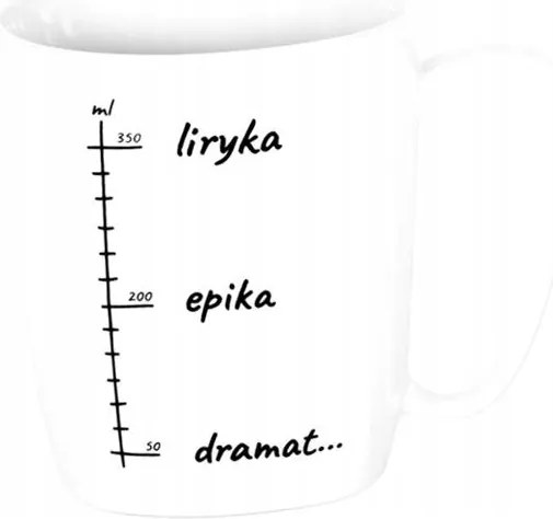 Kerámia Bögre Fehér Líra, Epika, Dráma.