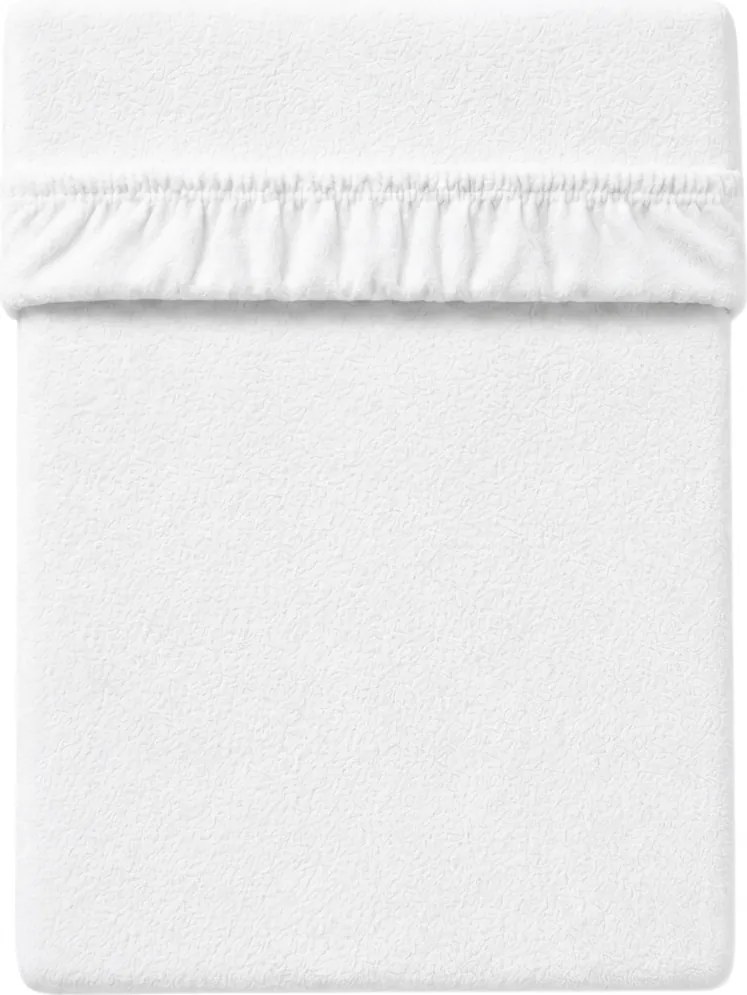 MOLTON fleece gumis lepedő fehér 180 x 200 cm
