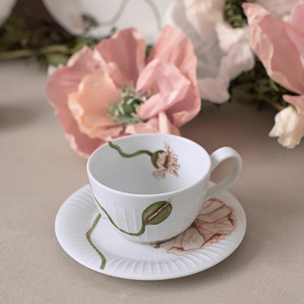 Fehér porcelán csésze 380 ml Hammershøi Poppy – Kähler Design