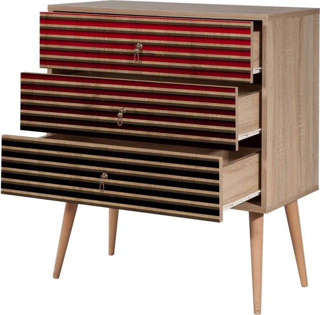 Trio komód, 80 cm – TR869VEL3433