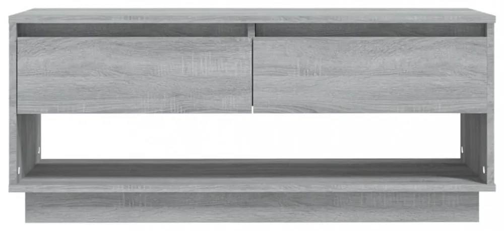 szürke sonoma színű szerelt fa TV-szekrény 102x41x44 cm