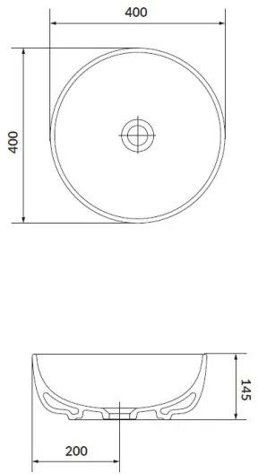 Cersanit K116-048 MODUO 40 cm mosdó kerámia, fényes fehér