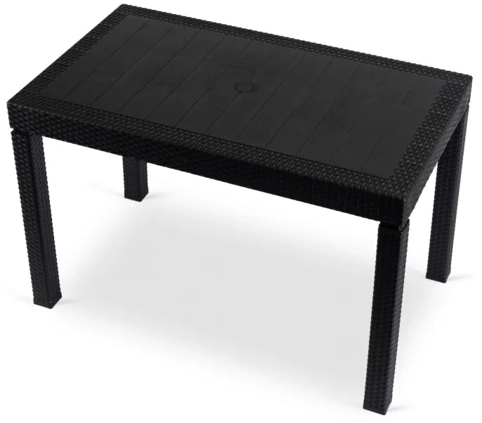 Fargo fekete rattan asztal