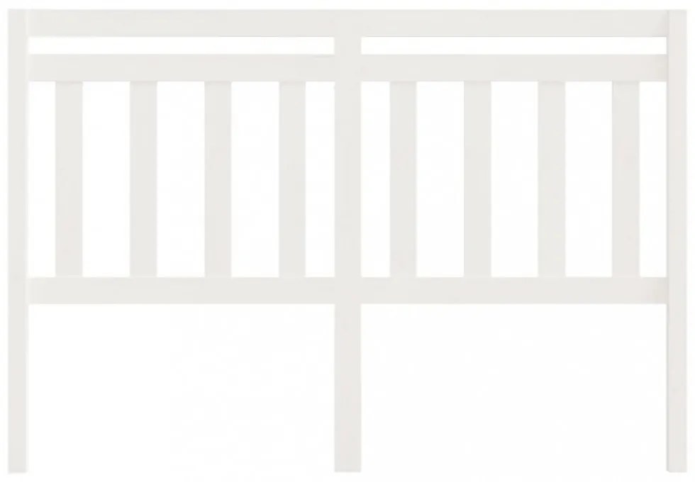 fehér tömör fenyőfa ágyfejtámla 140x4x100 cm