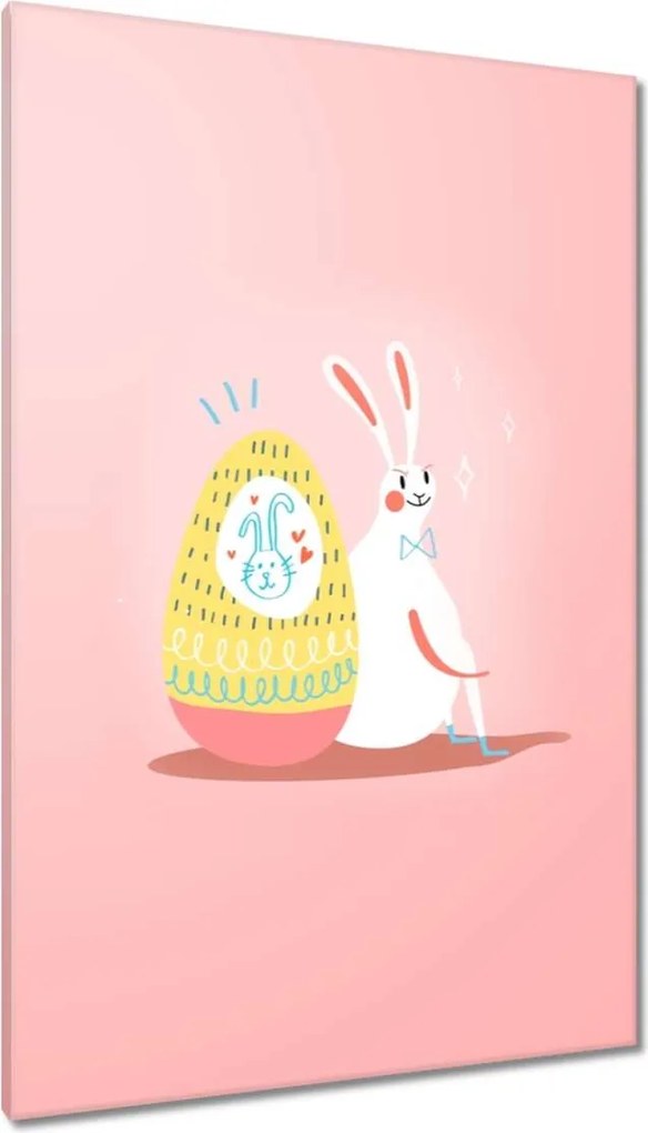 Vászonkép 80x120 Nyúl Zając Húsvét